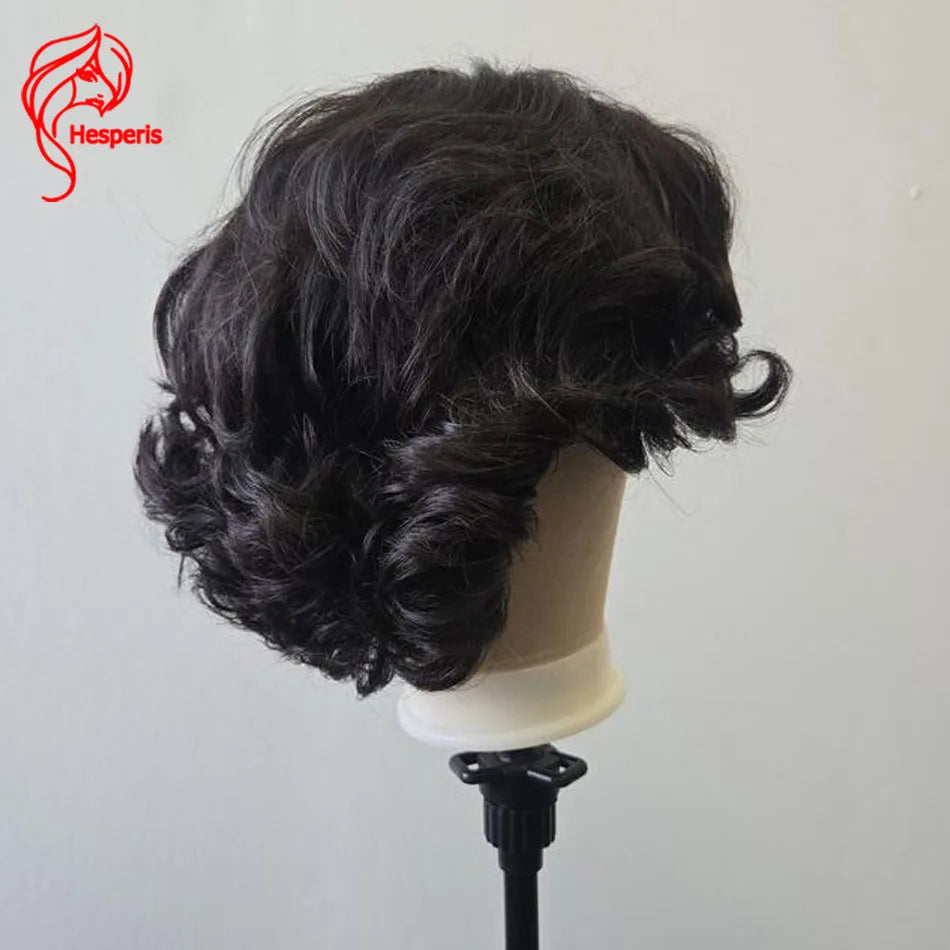 Coupe courte ondulée